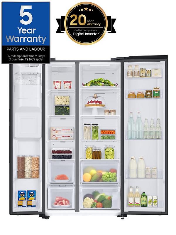 Samsung Series 7 RS67A8811B1/EU American Style Fridge Freezer with SpaceMax Technology - Black - Image 2